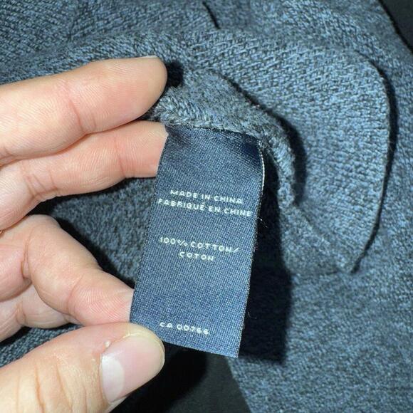 Daniel Hechter Men Sweater 1/4 Zip Blue Pullover Knit 100% Cotton Formal Casual - Picture 7 of 10
